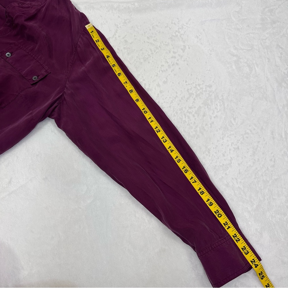 Tommy Bahama Purple Button-Down Silk Shirt for Women Size XL - Picture 7 of 7